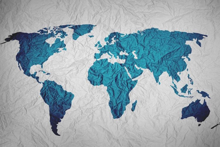 Map of the world